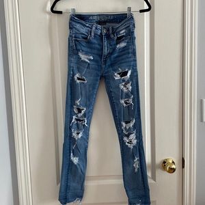 American Eagle Ripped Skinny Jeans